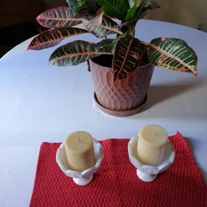 One Set Vintage Westmoreland Candle Holder